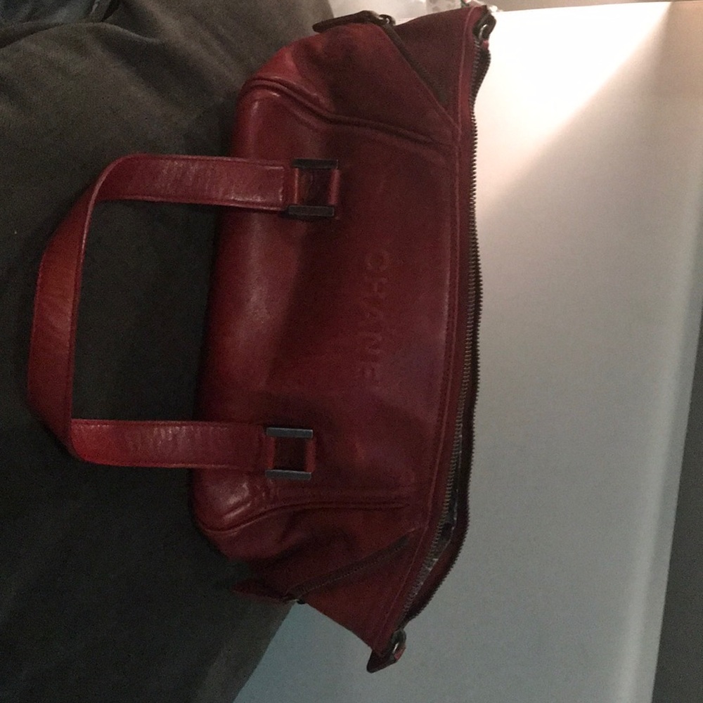Authetic Vintage Chanel Red Leather Handbag